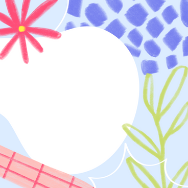 抽象的な花の落書きの背景 PNG、SVG