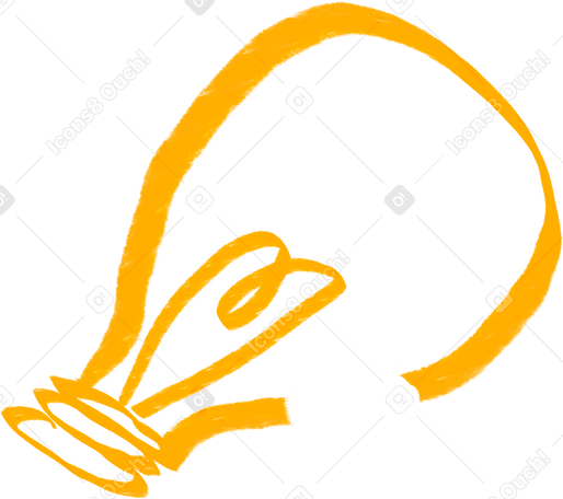 yellow lightbulb Illustration in PNG, SVG