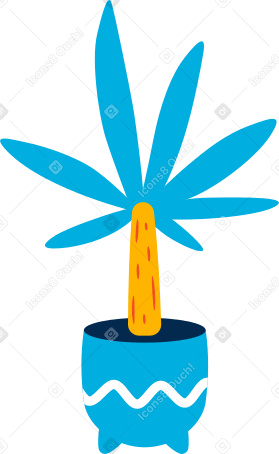 potted palm tree PNG, SVG