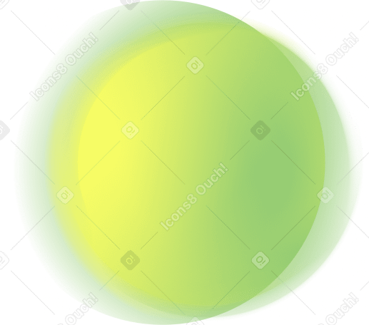 퍼지 녹색 흐림 PNG, SVG