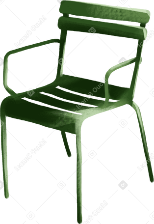 green chair PNG, SVG