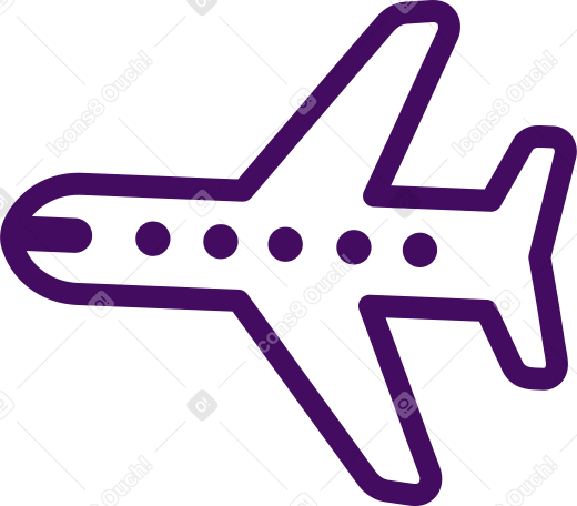 самолет в PNG, SVG
