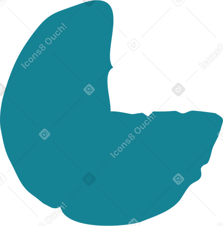 dark blue pie chart Illustration in PNG, SVG