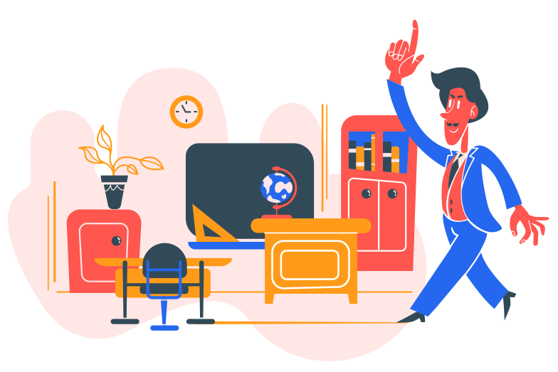 School teacher Clipart illustration in PNG, SVG