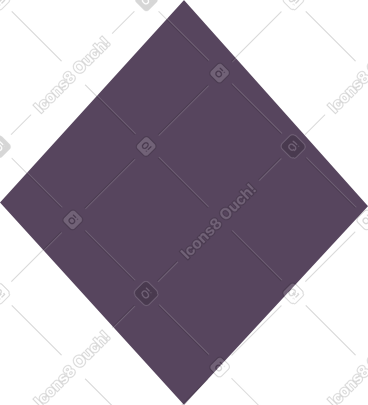 Purple rhombus PNG, SVG