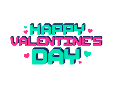 Lettering happy valentine's day PNG、SVG
