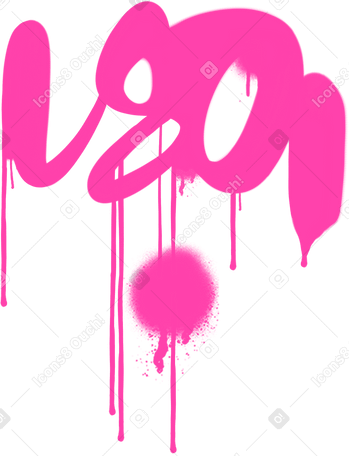 pink graffiti PNG、SVG