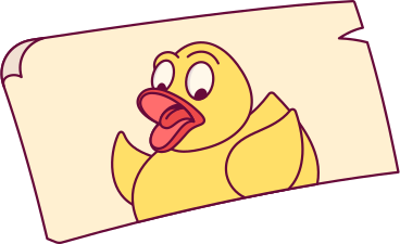 the painted duckling PNG, SVG