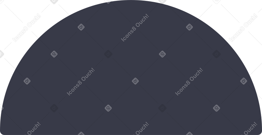 semicircle shape Illustration in PNG, SVG