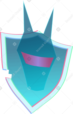 shield with dog PNG, SVG