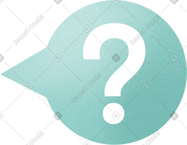 Bubble with a question PNG, SVG