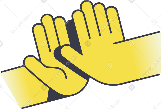 high five PNG, SVG