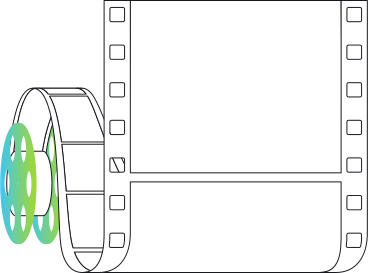 Empty film reel PNG, SVG