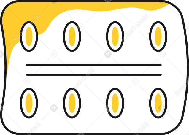 blister with pills PNG, SVG