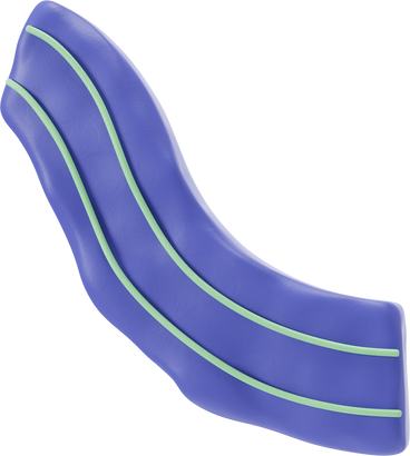 Bras en tissu bleu à rayures vertes PNG, SVG