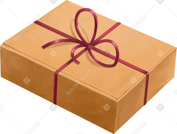 box with ribbon PNG, SVG