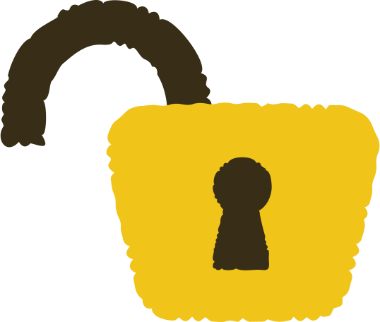 lock unlocked Illustration in PNG, SVG