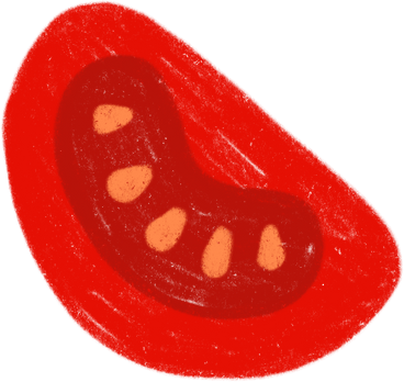 Tomato piece PNG, SVG