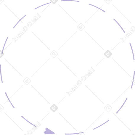 Фиолетовый круг со стрелкой в PNG, SVG