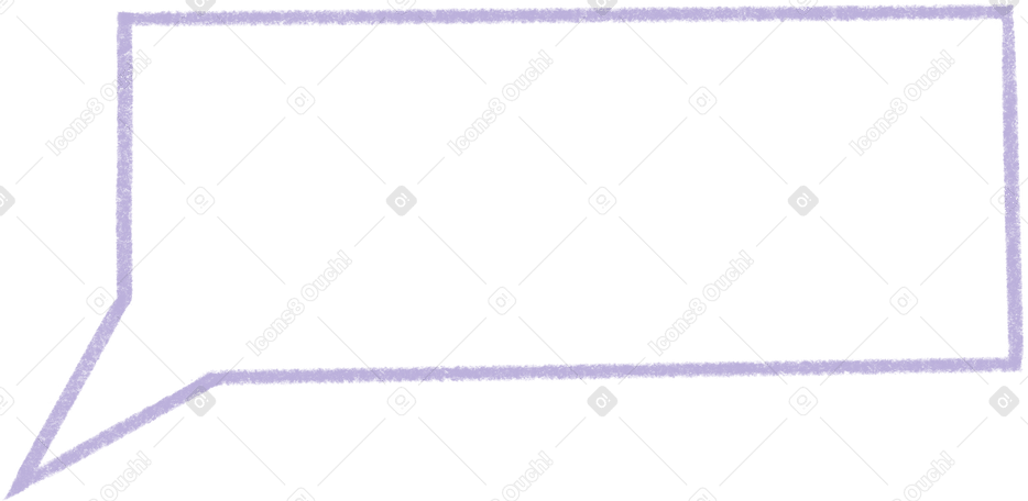purple rectangular speech bubble Illustration in PNG, SVG