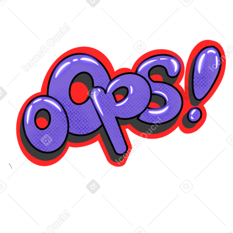 Oups style graffiti PNG, SVG