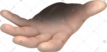 Hand with shadow PNG, SVG