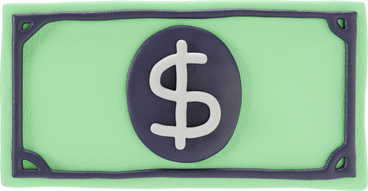 Vorderansicht einer dollarnote PNG, SVG