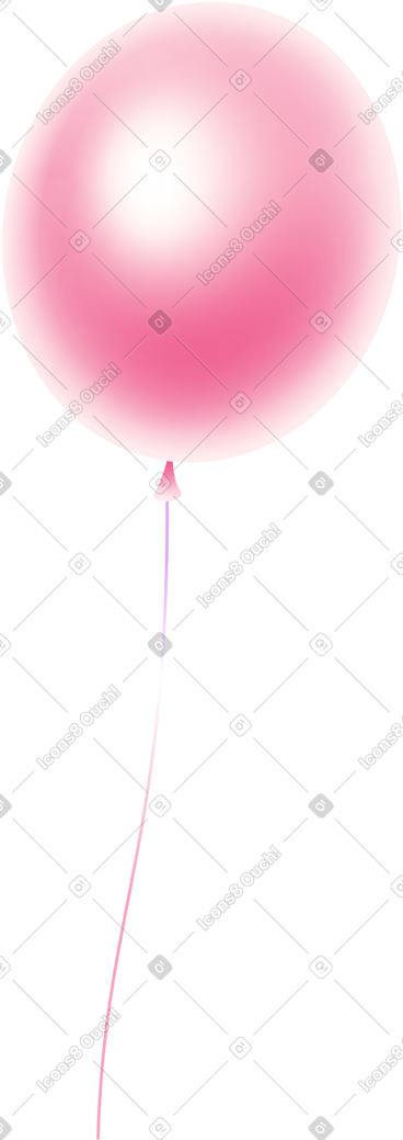 Pink balloon PNG, SVG