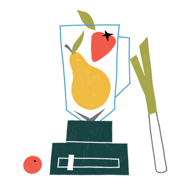 Köstlicher gesunder fruchtmix-smoothie im mixer PNG, SVG