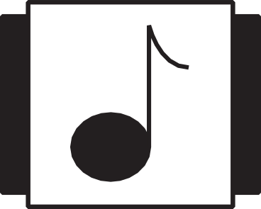 Музыкальный значок с примечанием в PNG, SVG