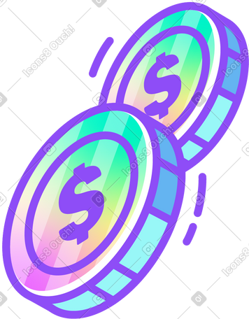 硬币 PNG, SVG