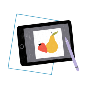 drawing with ipad and apple pencil в PNG, SVG