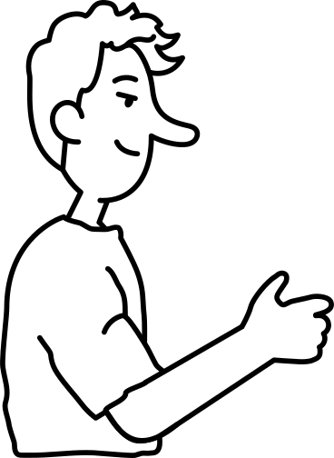 Young man holding something PNG, SVG