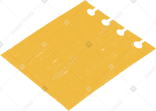 yellow piece of paper PNG, SVG