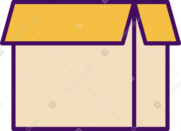 open cardboard box PNG, SVG
