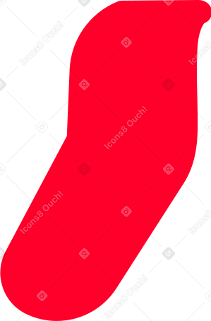 sock red Illustration in PNG, SVG