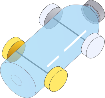 bottle with wheels PNG, SVG