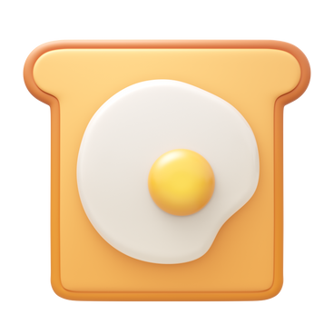 sandwich with fried egg PNG, SVG