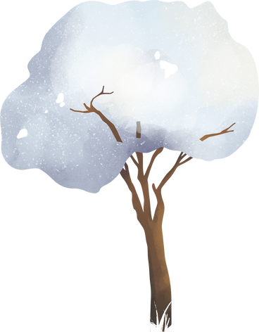 snow tree PNG, SVG