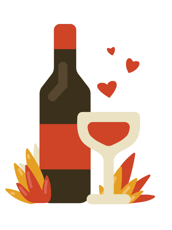 Wine Illustration in PNG, SVG