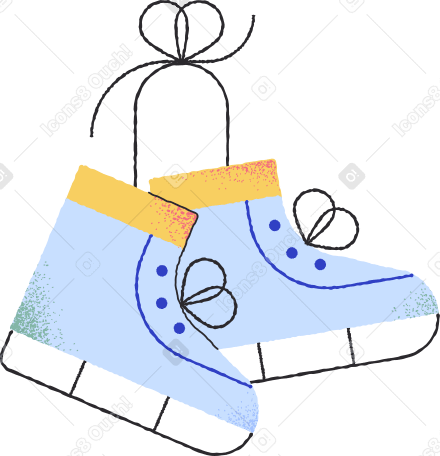 ice skates Illustration in PNG, SVG