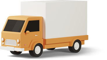 delivery truck yellow PNG, SVG