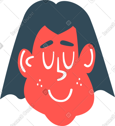 女孩的头 PNG, SVG