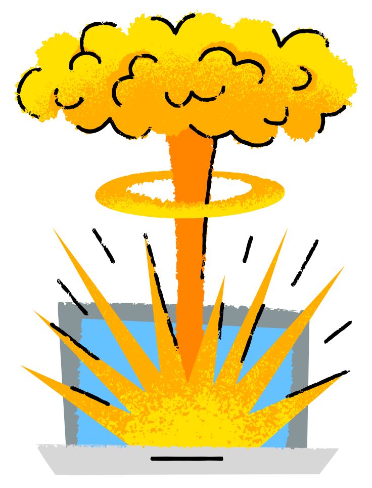 Illustrations vectorielles Explosion