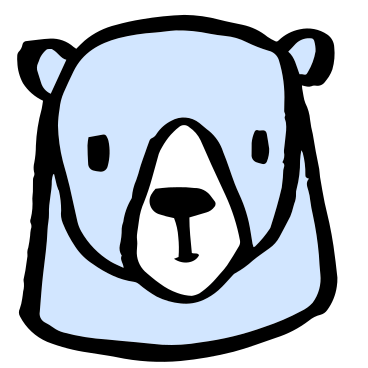 polar bear's head PNG, SVG