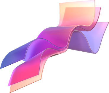 ribbons merging in colorful synergy PNG, SVG