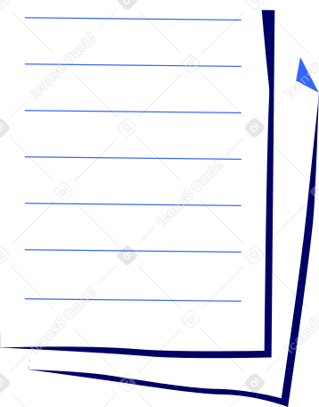 two sheets of paper Illustration in PNG, SVG
