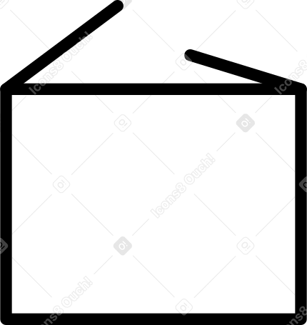 open box Illustration in PNG, SVG