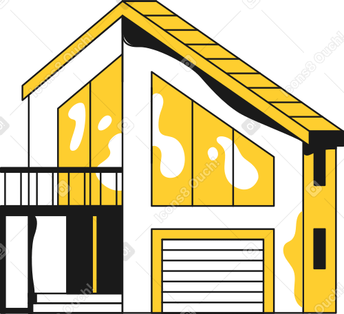 town house Illustration in PNG, SVG