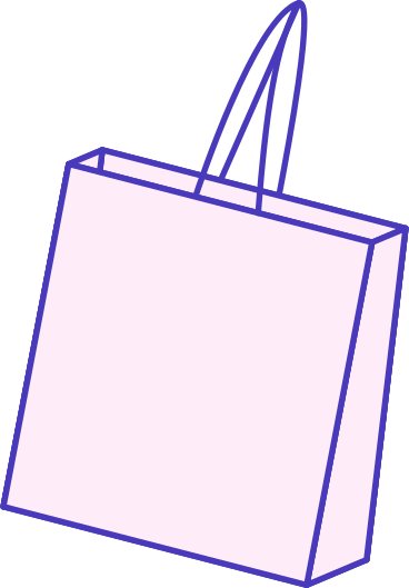 paper bag with handles PNG, SVG